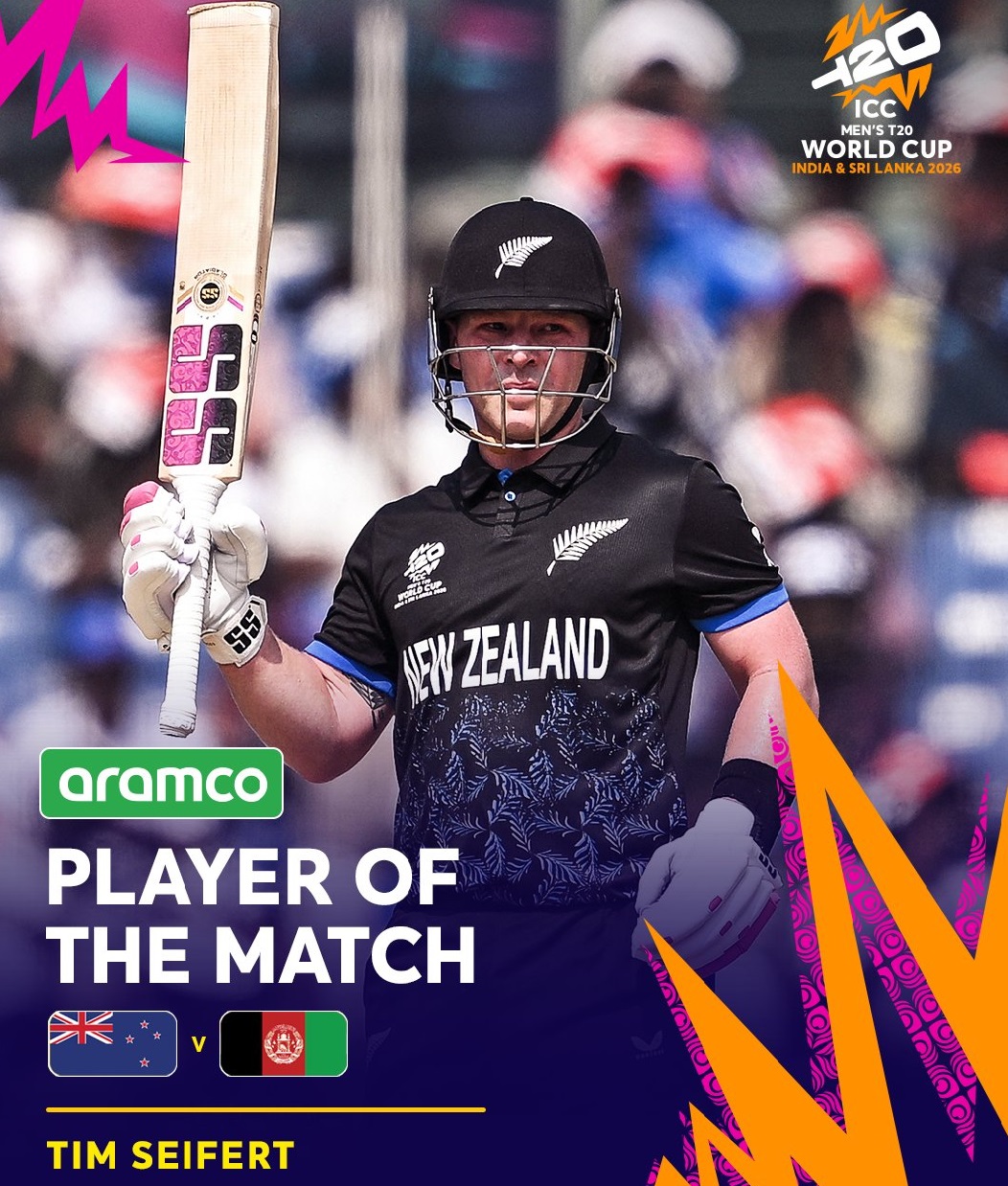 टी-20 विश्व कप में न्यूजीलैंड की टीम ने अफगानिस्तान को पांच विकेट से हराया